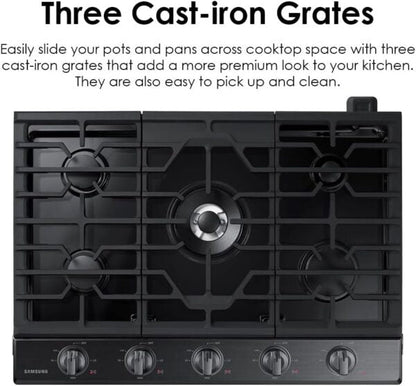 Samsung 36″ Gas Cooktop NA36N6555TS