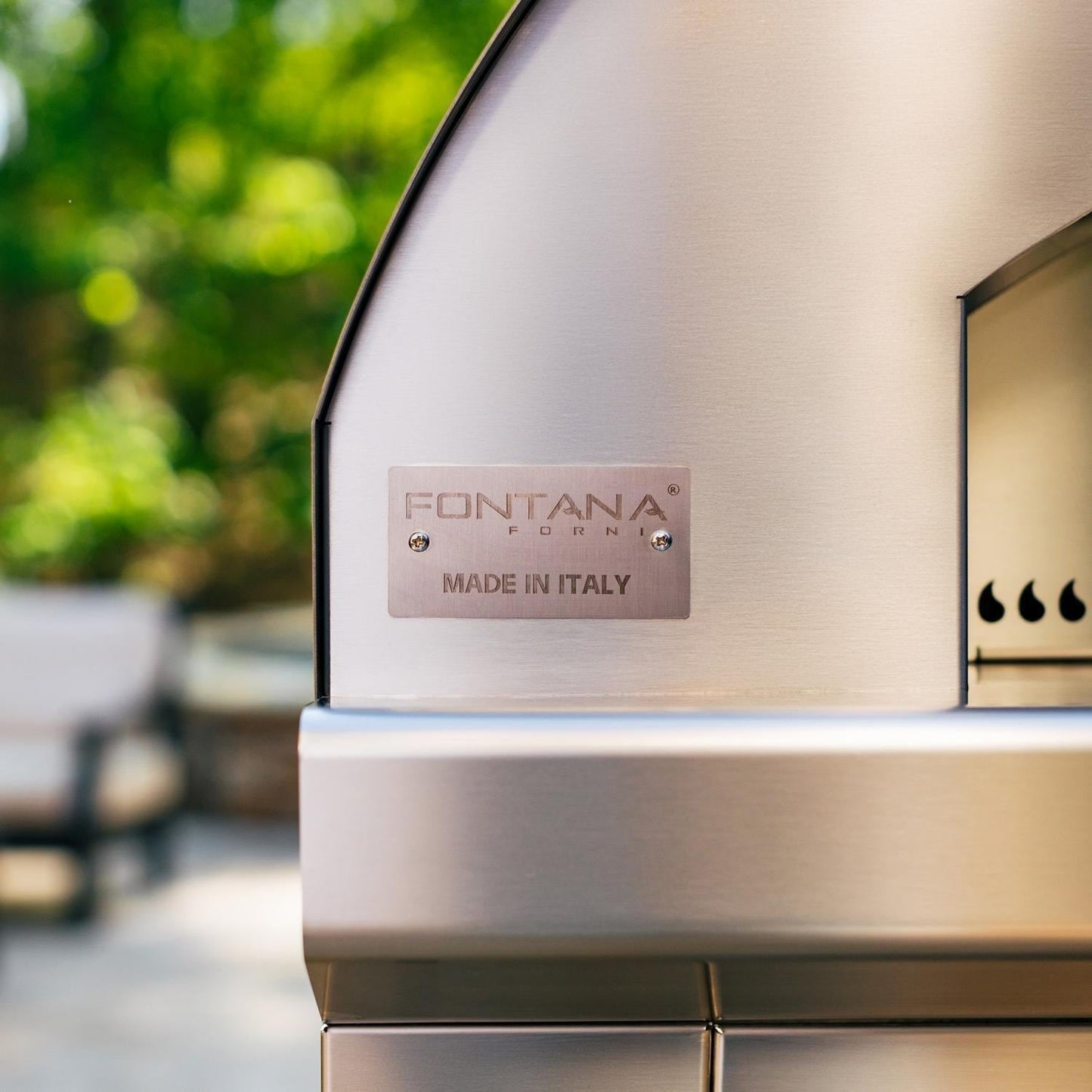 Fontana Forni Mangiafuoco Wood-Fired Pizza Oven – Stainless – FTMF-S